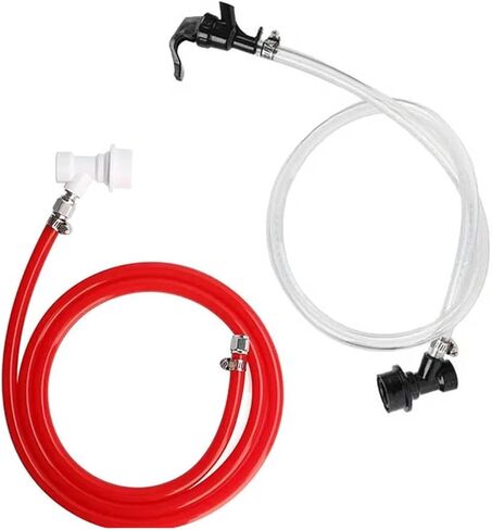 ملحقات تخمير مجموعة خط غاز البيرة مقاس 5/16 بوصة وقفل كرة الغاز/السائل وصنبور النزهة، موزع البيرة مع أنبوب PVC لملحقات تخمير التخمير المنزلي in Kuwait