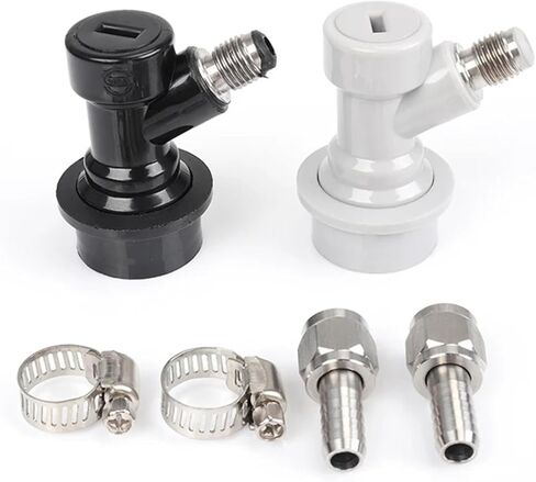 ملحقات تخمير مجموعة خط غاز البيرة مقاس 5/16 بوصة وقفل كرة الغاز/السائل وصنبور النزهة، موزع البيرة مع أنبوب PVC لملحقات تخمير التخمير المنزلي in Kuwait