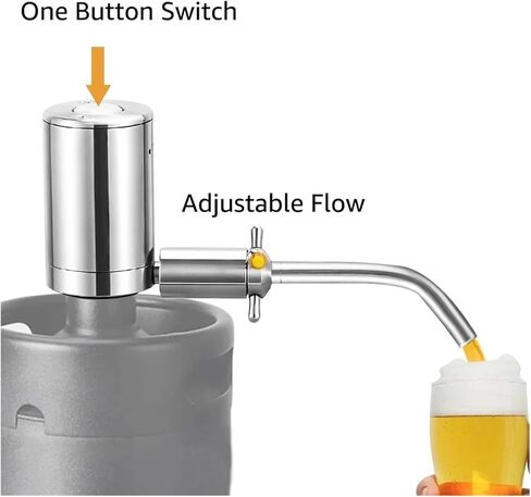الأسلاك والكابلات موزع مضخة البيرة الكهربائية، مهوية نبيذ البيرة التلقائية مع مفتاح زر واحد، مشروب مكربن ​​لأسلاك وكابلات البراميل الصغيرة in Kuwait
