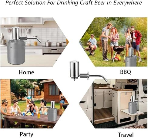 الأسلاك والكابلات موزع مضخة البيرة الكهربائية، مهوية نبيذ البيرة التلقائية مع مفتاح زر واحد، مشروب مكربن ​​لأسلاك وكابلات البراميل الصغيرة in Kuwait