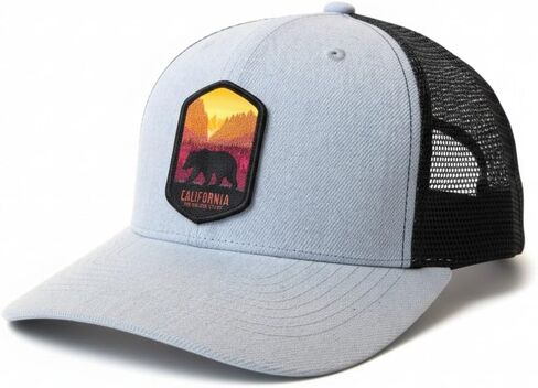 California Trucker Hat w/Golden State Bear Patch in Kuwait