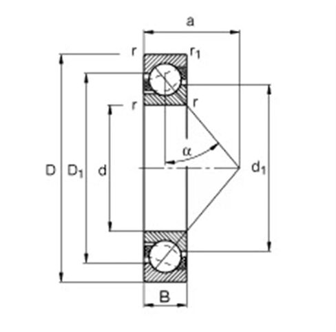 71909C 71909AC P5 P4 DB DT DF DG 45X68X12 71909 Precision Angular Contact Bearings ABEC-5 ABEC-7 CNC Machine Tool(DG-P5-AC) in Saudi Arabia