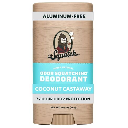 Dr. Squatch Natural Men’s Deodorant – Aluminum Free Natural Deodorant Men with Charcoal & Postbiotics for 72-Hour Odor Protection – Fresh Falls, 2.65oz Stick in Kuwait