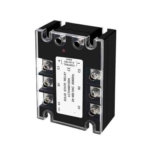 1pcs Three-Phase Solid State Relay 3 Phase 10A 25A 40A 60A 80A 100A 120A 150A 200A AC Control DC 25DA 380VAC(25A) in Saudi Arabia