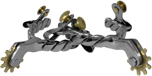 Showman Toddler Stainless Steel Twisted Band Spurs in Saudi Arabia