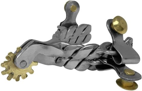 Showman Toddler Stainless Steel Twisted Band Spurs in Saudi Arabia
