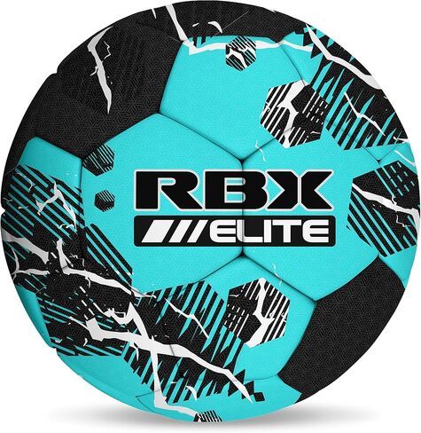 RBX Size 5 Soccer Ball, Durable 32 Machine-Stitched Panel Construction, Superior Air Retention, All Weather Design, High Contrast Graphics in Saudi Arabia