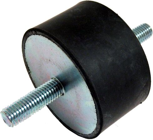 JW Winco 351.1-51-41-3/8-55 Series GN 351.1 Rubber Cylindrical Vibration Isolation Mount with 2 Threaded Studs, Inch Size, 2.00" Diameter, 1.63" Height, 3/8-16 Thread in Saudi Arabia