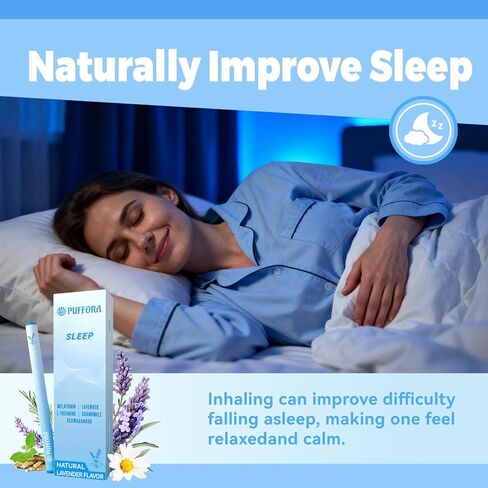 قلم ناشر الميلاتونين لدعم النوم المريح والمريح، مع مستخلصات اللافندر والل-ثيانين والأشواغاندا، بديل طبيعي، 600 استخدام in Kuwait