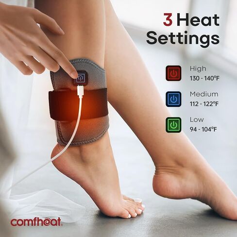 Heating Pad for Bicep Arm Pain Relief, USB Powered Heat Wrap for Joint Pain, Adjustable & Flexible Wrap Around for Ankle Arm Multiple Areas of The Body in Saudi Arabia