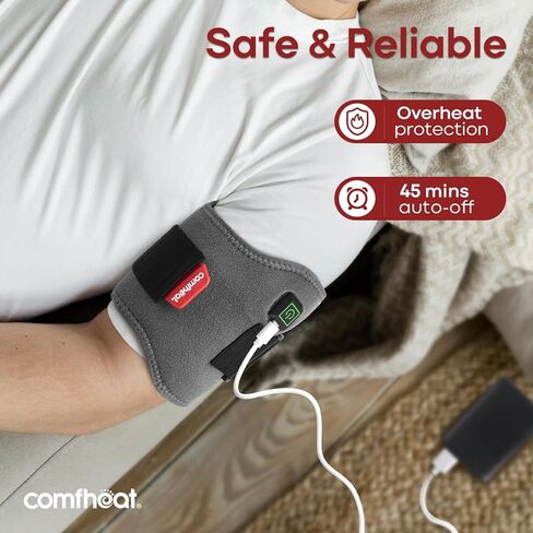 Heating Pad for Bicep Arm Pain Relief, USB Powered Heat Wrap for Joint Pain, Adjustable & Flexible Wrap Around for Ankle Arm Multiple Areas of The Body in Saudi Arabia