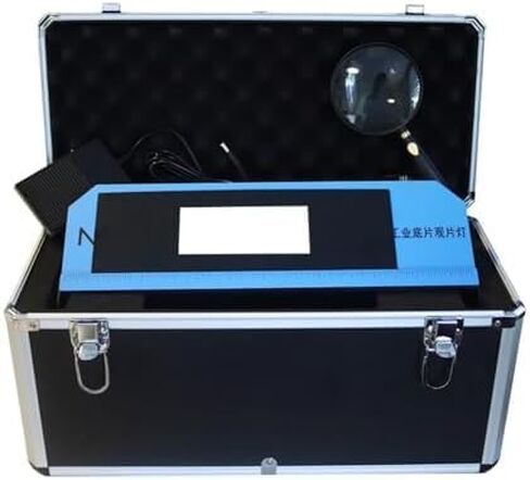 عارض أفلام LED صناعي، ضوء فحص إشعاعي محمول 220 × 70 مم، تعتيم بدون خطوات، مع مفتاح قدم in Kuwait