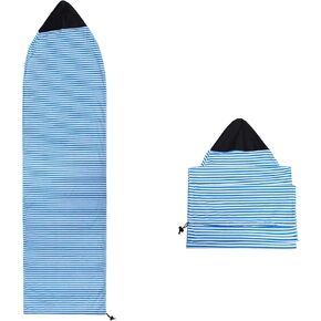 جورب ركوب الأمواج، غطاء جورب لوح التزلج على لوح التجديف الطويل، لوح التجديف 6.5 قدم، 6.5 قدم، حقيبة ركوب الأمواج سريعة الجفاف مع إغلاق برباط 200 × 50 سم أزرق in Kuwait