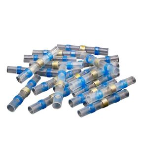 Fengpeng 50 قطعة سدادة حرارية قابلة للانكماش موصلات أسلاك طرفية AWG16-14 كم لحام أزرق مقاوم للماء in Kuwait