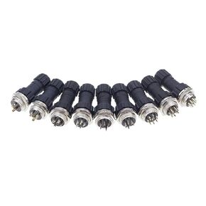 Fengpeng 1 مجموعة GX16 2/3/4/5/6/7/8/9/10 دبوس موصل الطيران M16 مقاوم للماء الذكور والإناث التوصيل والمقبس IP65(GX16 10Pin) in Kuwait