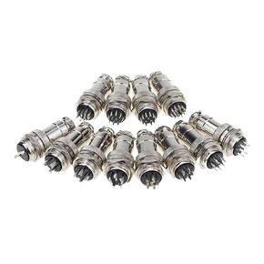 Fengpeng 5/10/20Set GX20 2 3 4 5 6 7 8 9 10 12 14 15 دبوس مقبس توصيل الطيران موصل دائري مقاوم للماء (20 مجموعة (ذكر أنثى)، 14P) in Kuwait