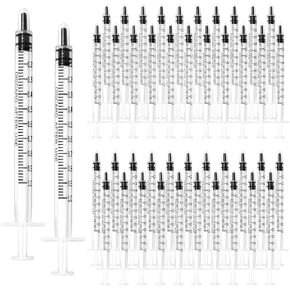 30Pack Syringes without Needle No Rubber Ring, HPLC Sampler Resistant to Organic Acids Bases Disposable Syringe(1ml) in Kuwait