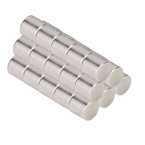 30 قطعة مغناطيس ثلاجة 3/8 بوصة × 3/8 بوصة مغناطيس أسطواني صغير دائم نادر مغناطيس النيوديميوم لسبورة بيضاء متعددة الاستخدام للثلاجة DIY مغناطيس مكتب للحرف العلمية، 10 × 10 مم in Kuwait