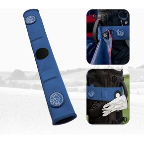 Stripebird - واقي أكمام حزام عربة الجولف الفاخر - احفظ حقيبة الجولف الخاصة بك من أشرطة عربة الجولف - يشتمل على لوح مغناطيسي وفولاذي لملحقات الجولف المغناطيسية in Kuwait