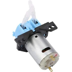 مضخة الجرعات 12 فولت/24 فولت رأس الجرعات التمعجية مع موصل لمختبر حوض السمك التحليلي DIY (أبيض، مضخة كاملة 12 فولت) in Kuwait