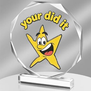 Funny Your did It Star Trophy 4.72x5.27 Inch – Hilarious Graduation Gift for Coworkers, Funny Desk Decor, Birthday Present, Encouragement Award, Novelty Gag Gift for Men Women Friends in Saudi Arabia