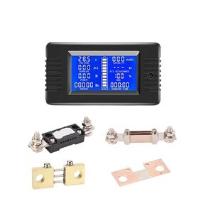 DC Digital Meter 10A 50A 100A 200A 300A 9 in 1 Voltmeter Ammeter 0-200V LCD Display Multifunction Monitor Meter with Shunt in Saudi Arabia