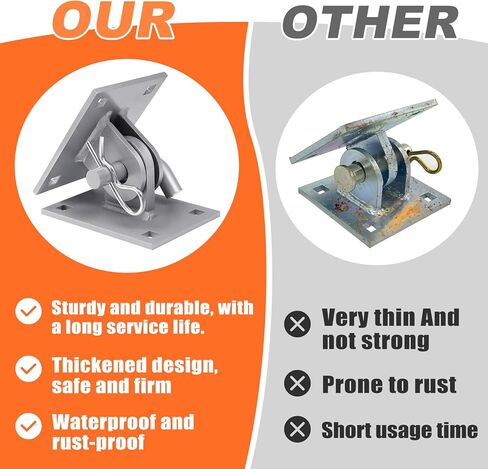مجموعة مفصلات قفص الاتهام العائمة من جانب الرصيف، مجموعة مفصلات قفص الاتهام شديدة التحمل، أقواس زاوية على شكل حرف T من الفولاذ المجلفن من الدرجة البحرية، لوحة داعمة مقاس 4 × 4 بوصة، مجموعة موصل أنثى ذكر للمنحدرات العائمة 2 حزمة in Kuwait