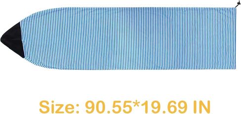 جورب ركوب الأمواج، غطاء جورب لوح التزلج على لوح التجديف الطويل، لوح التجديف 6.5 قدم، 6.5 قدم، حقيبة ركوب الأمواج سريعة الجفاف مع إغلاق برباط 200 × 50 سم أزرق in Kuwait