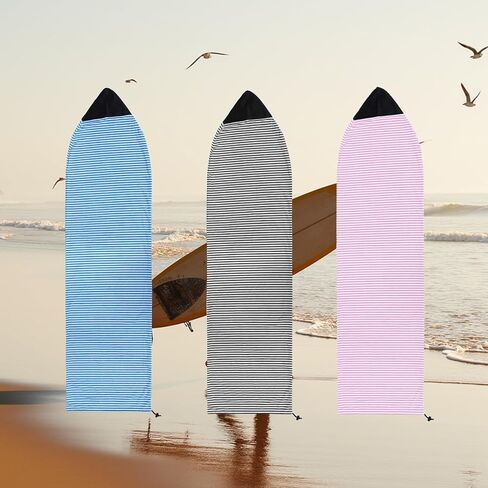 جورب ركوب الأمواج، غطاء جورب لوح التزلج على لوح التجديف الطويل، لوح التجديف 6.5 قدم، 6.5 قدم، حقيبة ركوب الأمواج سريعة الجفاف مع إغلاق برباط 200 × 50 سم أزرق in Kuwait