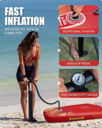 لوح التجديف الوقوف من داما لشخصين وحيوانات أليفة، تصميم ثابت وواسع للغاية للمبتدئين، للاستخدام العائلي على البحيرات والأنهار والمياه الساحلية، سعة 450 رطل، 11'6 بوصة × 34 بوصة × 6 بوصة in Kuwait