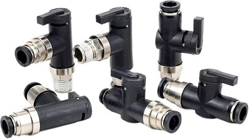 Mini Ball Valve BVC-4 Single Handle Hand BVL-6 Pneumatic Switch BVLC6-M5 Manual Tracheal 1Pcs(BVC6-M5) in Saudi Arabia