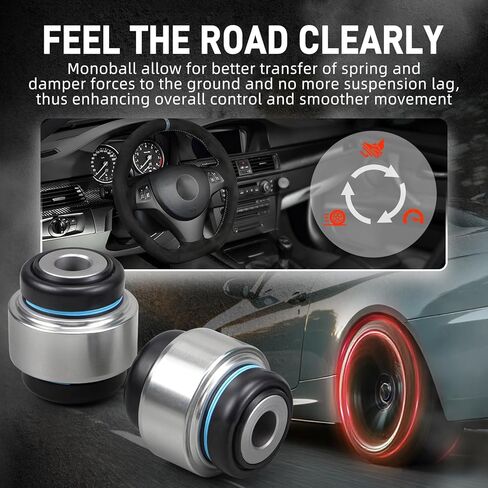 Bevinsee ترقية مجموعة محامل الذراع الخلفية المتوافقة مع 3 سلسلة E90 E91 E92 E93، 1 سلسلة E81 E82 E87 E88 2005-2013، X1 Series E84 2010-2015، 33326763092 in Kuwait