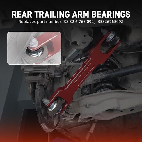 Bevinsee ترقية مجموعة محامل الذراع الخلفية المتوافقة مع 3 سلسلة E90 E91 E92 E93، 1 سلسلة E81 E82 E87 E88 2005-2013، X1 Series E84 2010-2015، 33326763092 in Kuwait