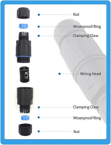 Waterproof Connectors 2 in 2 Out Terminal Adapter Flame Retardant IP68 Outdoor Isolation Nylon Terminal Quick Wire in Saudi Arabia