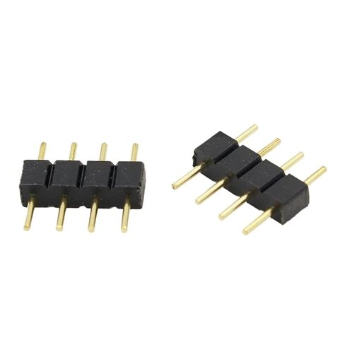 Fengpeng 10 قطعة/الوحدة 4 دبوس RGB موصل محول دبوس إبرة ذكر نوع مزدوج 4pin ، ل 5050 3528 LED قطاع أضواء ذاتية الصنع إدراج in Kuwait