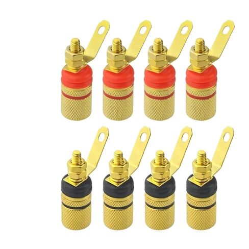 fengpeng 2-10pcs Durable 4mm Banana Plug Connector Gold-Plated Amplifier Speaker Terminal Post(10PCS) in Saudi Arabia