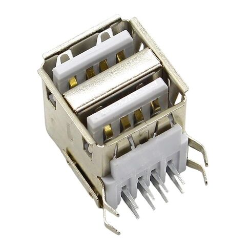 Fengpeng 10 قطعة/الوحدة USB نوع موصل مقبس أنثى الأبيض 2to1 مجموعة G44 لشحن واجهة اتصال البيانات in Kuwait