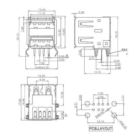 Fengpeng 10 قطعة/الوحدة USB نوع موصل مقبس أنثى الأبيض 2to1 مجموعة G44 لشحن واجهة اتصال البيانات in Kuwait