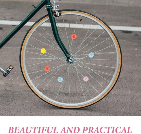Mipcase Kids Bike Wheel Spoke Beads 100Pcs Colorful Clip-on Bicycle Spoke Decorations for Children S Bikes Easy Installation and Enhanced Night Visibility in Saudi Arabia