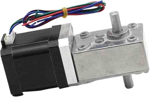 17 Stepper Motor Right Angle Worm Gearbox Reducer 18D 2PH 4-Wire Dual Shaft(670 to 1,8mm od shaft bracket) in Kuwait