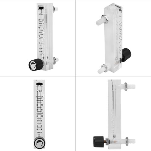 2-20 LPM air flowmeter, Gas flowmeter, with Control Valve, 8 mm Hose Barb, for Measuring Controlling Gas, Oxygen, Air in Saudi Arabia