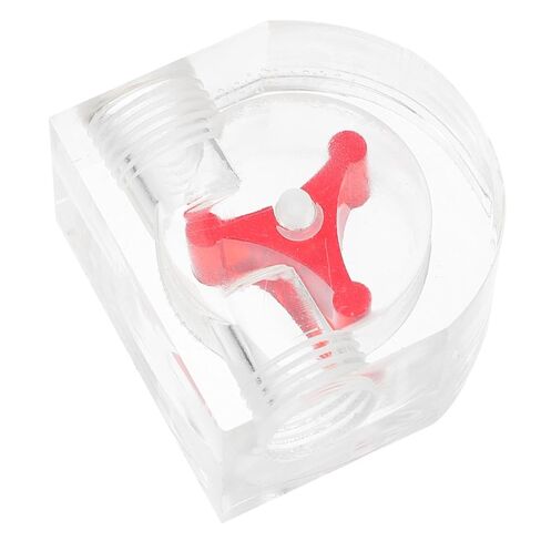 MERRYHAPY Computer Water Cooling Flow Meter 2-Way Acrylic Flow Indicator with G1/4 Inch Threaded Connector for Pc Cooling System Monitoring in Saudi Arabia