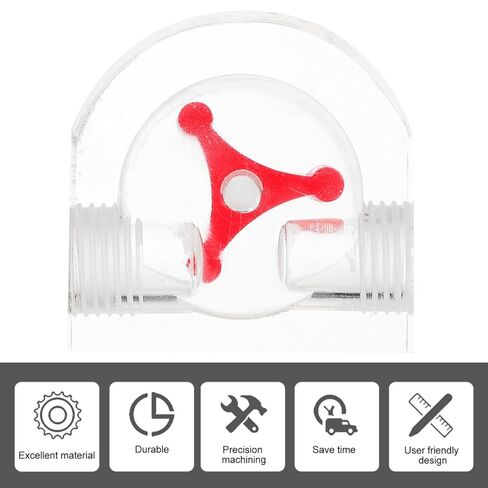 MERRYHAPY Computer Water Cooling Flow Meter 2-Way Acrylic Flow Indicator with G1/4 Inch Threaded Connector for Pc Cooling System Monitoring in Saudi Arabia