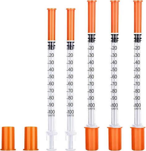 حقنة 1 مل 31 جرام 1/4 بوصة (6 مم) للمختبر والعلوم والسائل، مغلفة بشكل فردي، 100 عبوة in Kuwait