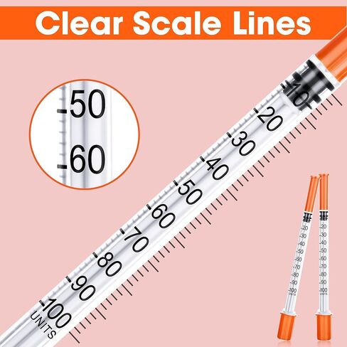 حقنة 1 مل 31 جرام 1/4 بوصة (6 مم) للمختبر والعلوم والسائل، مغلفة بشكل فردي، 100 عبوة in Kuwait