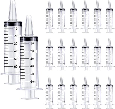 30Pack Syringes without Needle No Rubber Ring, HPLC Sampler Resistant to Organic Acids Bases Disposable Syringe(1ml) in Kuwait