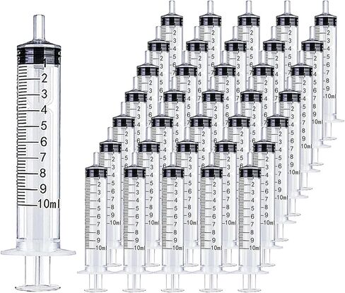 30Pack Syringes without Needle No Rubber Ring, HPLC Sampler Resistant to Organic Acids Bases Disposable Syringe(1ml) in Kuwait