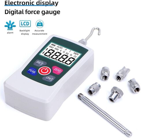 Portable 500N AMF Digital Force Gauge Tester Meter Push Pull Spring Dynamometer HIgh Precision Testing Measuring Instrument in Kuwait