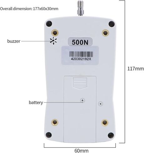 Portable 500N AMF Digital Force Gauge Tester Meter Push Pull Spring Dynamometer HIgh Precision Testing Measuring Instrument in Kuwait