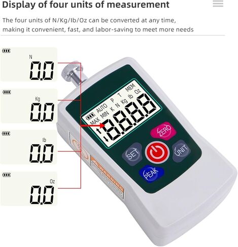 Portable 500N AMF Digital Force Gauge Tester Meter Push Pull Spring Dynamometer HIgh Precision Testing Measuring Instrument in Kuwait